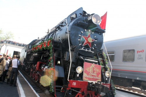 Встреча ретро-поезда «Победа»
