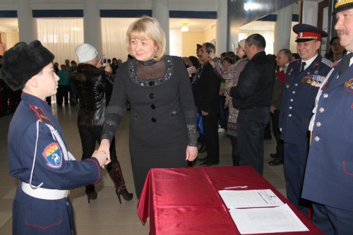 Принятие Кодекса Чести кадетами Матвея Платова казачьего кадетского корпуса