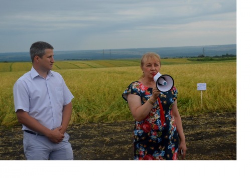 Глава района Ольга Мельникова поприветствовала участников сельскохозяйственного семинара «День поля»