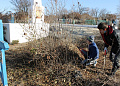 Состоялся субботник в рамках акции «Потомки героев»